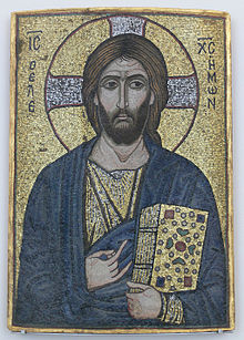 Cristo-Pantocrator-el-Misericordioso-Icono-de-mosaico-SigloXII