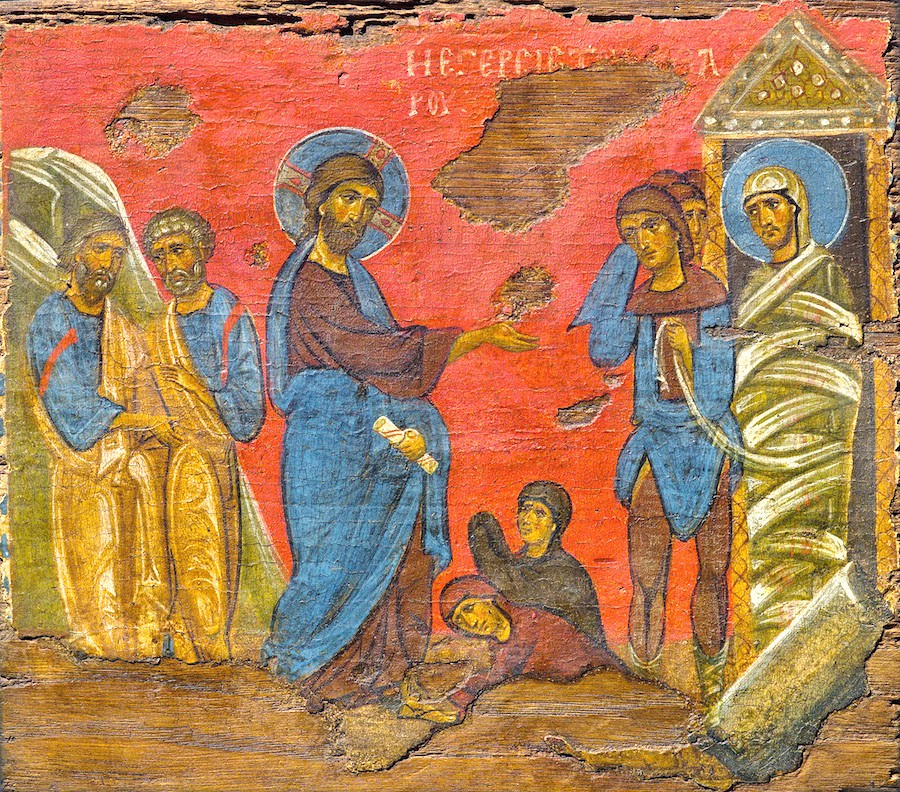 La-resurreccion-de-Lazaro-Siglo XII_Madera-temple_Museo-Bizantino-Cristiano_Atenas.