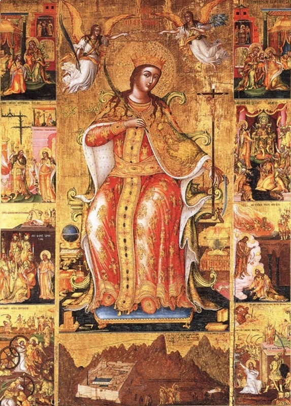 Icono de la santa mártir Catalina