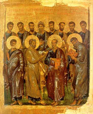 Los-doce-apostoles._comienzo-sigloXIV_museo- Pushkin