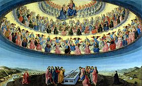 El coro de los ángeles en la Asunción de la Virgen
