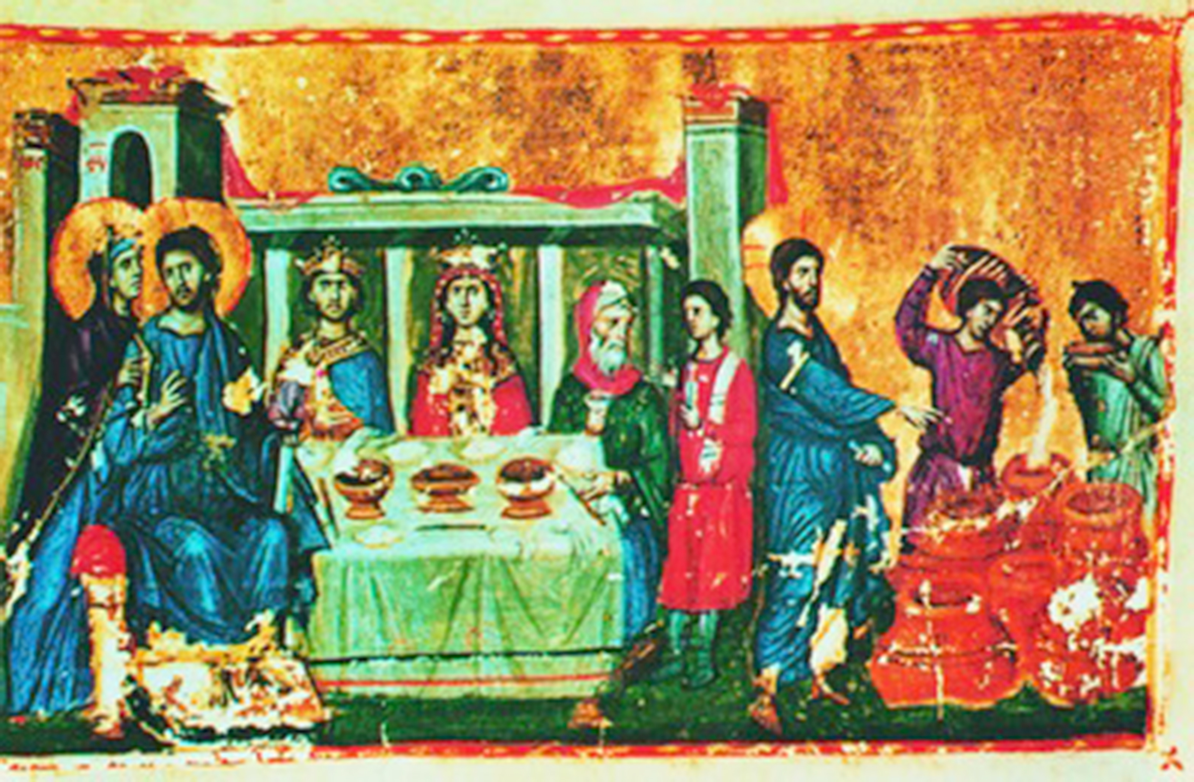 52.1.Boda en Cana Miniatura sigloXIII (Iver. 5.Fol. 363)