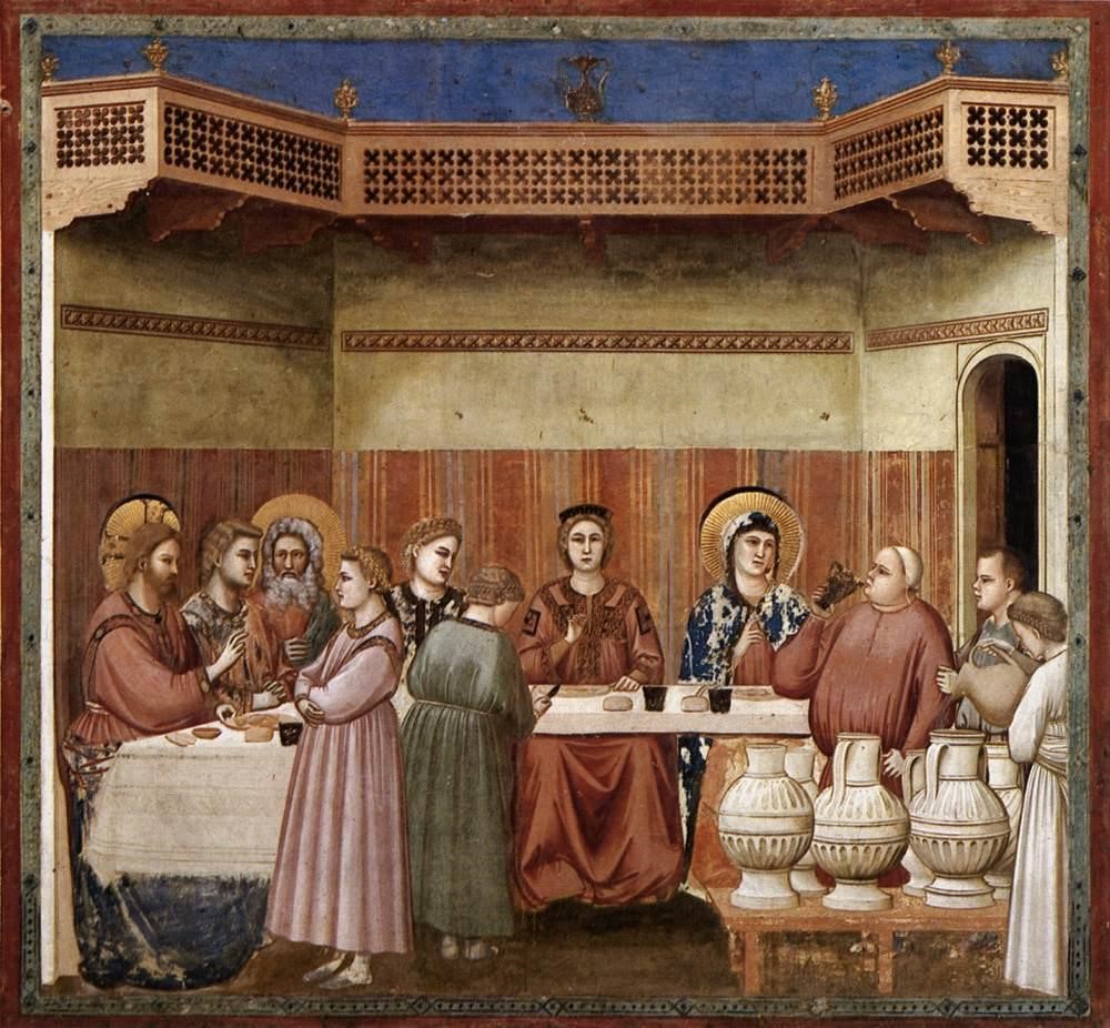 53.1. Boda de Cana detalle Giotto di Bondone (1267 1337)