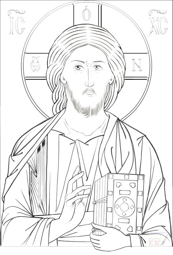 Esquema de Cristo Pantocrator