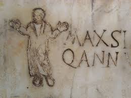 Figura de orante, en las catacumbas romanas