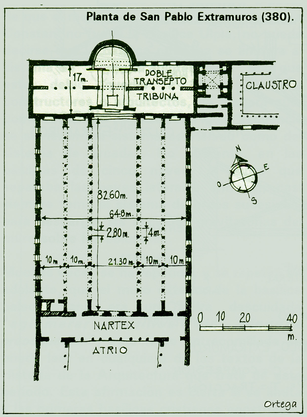 templo San Pablo Extramuros planta