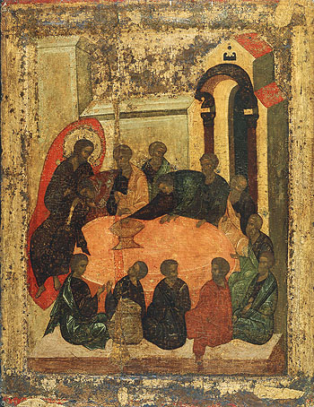 La última cena, icono de Rublev